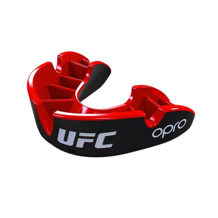 Opro UFC Gebitsbeschermer Silver Superior Fit Zwart/Rood