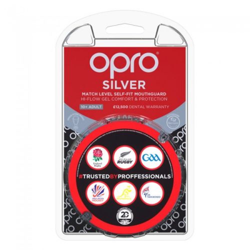 OPRO Gebitsbeschermer Silver Wit/Zwart