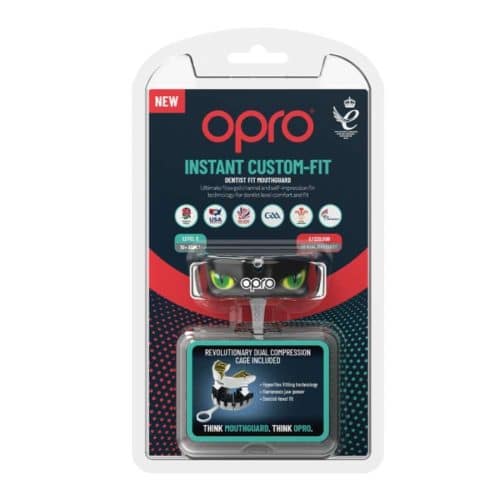 Opro Gebitsbeschermer Instant Custom Fit Eyes Zwart/Groen