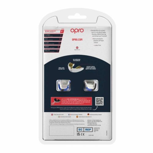Opro Gebitsbeschermer Instant Custom Fit Camo Zwart/Blauw/Zilver