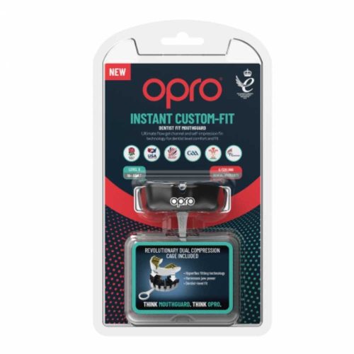 Opro Gebitsbeschermer Instant Custom Fit Zwart/Wit