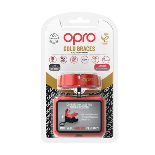 Opro Gebitsbeschermer Gold Braces V2 Rood