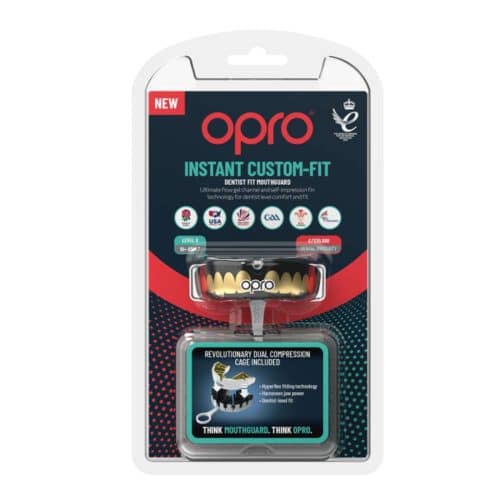 Opro Gebitsbeschermer Instant Custom Fit Tanden Zwart/Goud