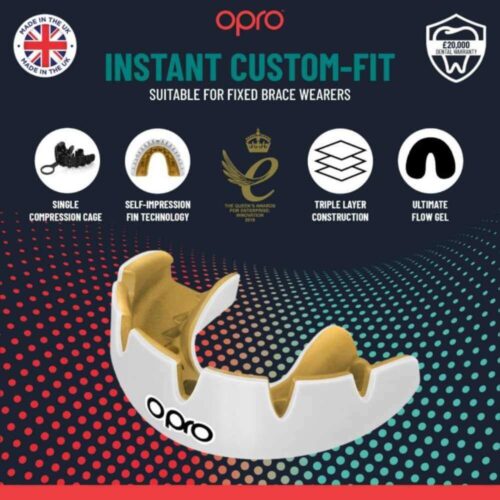 Opro Gebitsbeschermer Instant Custom Fit Braces Zwart